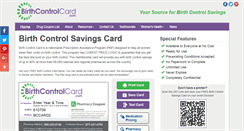 Desktop Screenshot of birthcontrolcard.com